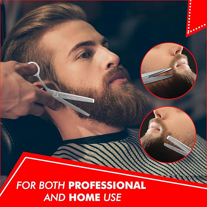 Professional Scissors - 6.25" Arc Hair Cutting Scissors 440C Japanese Steel, Featuring Long-Lasting Sharpness(Hair Cutting & Thinning Scissors)