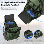 MoKo Hiking Backpack, 40L Large Capacity Camping Backpack - Image 5