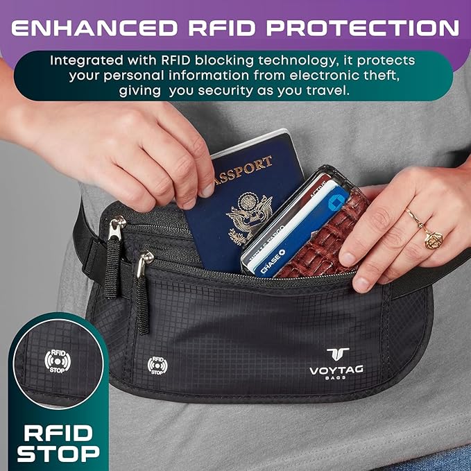 Travel Money Belt & Passport Holder - Image 3