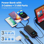 Portable Charger 50, 800mAh Power Bank, 25W PD QC 4.0 Fast Charging Portable - Image 3