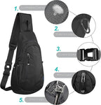 TITECOUGO Small Sling Bag, Lightweight Crossbody Backpack - Image 5