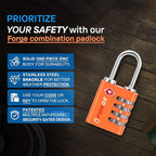 Forge Dual-Opening: Key or Combination Access Lock, TSA Approved Locks - Image 5