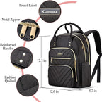 Travel Laptop Backpack for Women, School Backpack for Teens, 15.6 Inch Work - Image 4