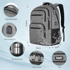 Travel Laptop Backpack, Business Carry on Backpack Flight Approved Backpack - Image 4
