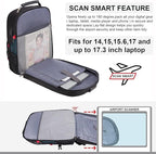 LOVEVOOK Travel Backpack for Men 17inch Large Work Backpack for Men Large - Image 6