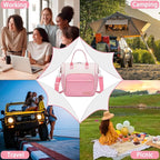 Aesthetic Lunch Box for Women Preppy Insulated Lunch Bag for Young Ladies - Image 6