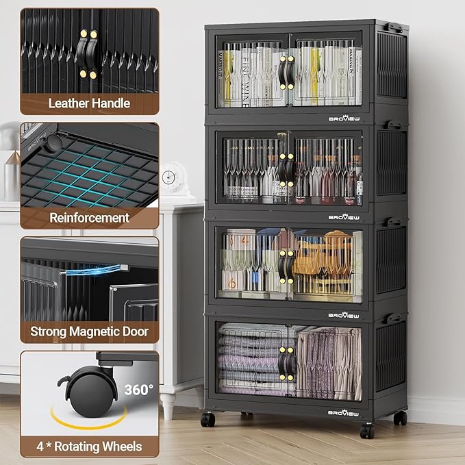 BROVIEW 240Qt Stackable Storage Bins - Image 5