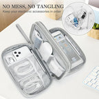 FYY Electronic Organizer, Large Travel Cable Organizer Bag Pouch Electronic - Image 5