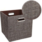 Storage Bins Cube Containers Boxes, Thick and Heavy Duty Fabric Drawers - Image 3