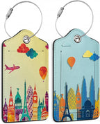 Travel Luggage Tags, 2 Pack Travel Cruise Tags by TXIANT