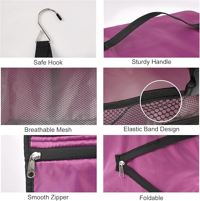 TABITORA Travel Portable Hanging Shelves Closet Organizer Packing Luggage - Image 5