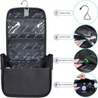 Hanging Toiletry Bag for Men VANCASE Vintage Leather Shaving Dopp Kit Medium - Image 4