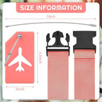 Weewooday 8 Pcs Luggage Straps Suitcase Tags Set - Image 2