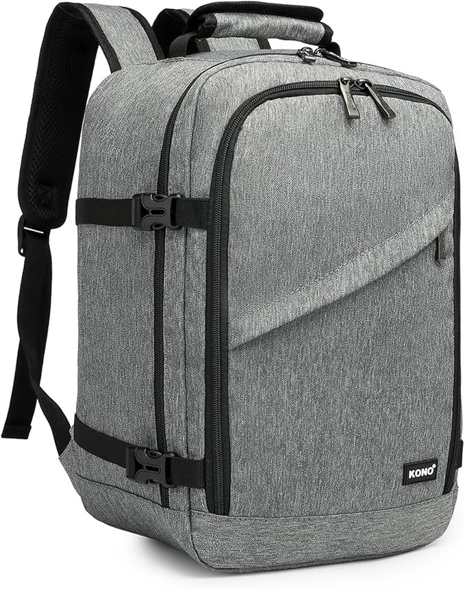 Kono Carry on Backpack, Waterproof Lightweight Daypack by Kono