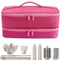 Travel Carrying Case for Hair Dryer for Shark Flexstyle Double-Layer Hair Accessories Tools Storage Bag for Revlon Hairdryer Styler Organizer (P-Pink)