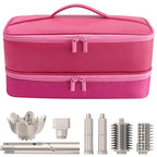 Travel Carrying Case for Hair Dryer for Shark Flexstyle Double-Layer Hair Accessories Tools Storage Bag for Revlon Hairdryer Styler Organizer (P-Pink)