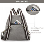 Goodhan Women Canvas Backpack Daypack Casual Shoulder Bag, Vintage Heavy-duty - Image 4