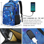 Laptop Backpack, Business Travel Anti Theft Slim Durable Laptops Backpack - Image 3