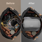 tomtoc Electronic Organizer Travel Case, Water Resistant Dual Compartment Tech - Image 4