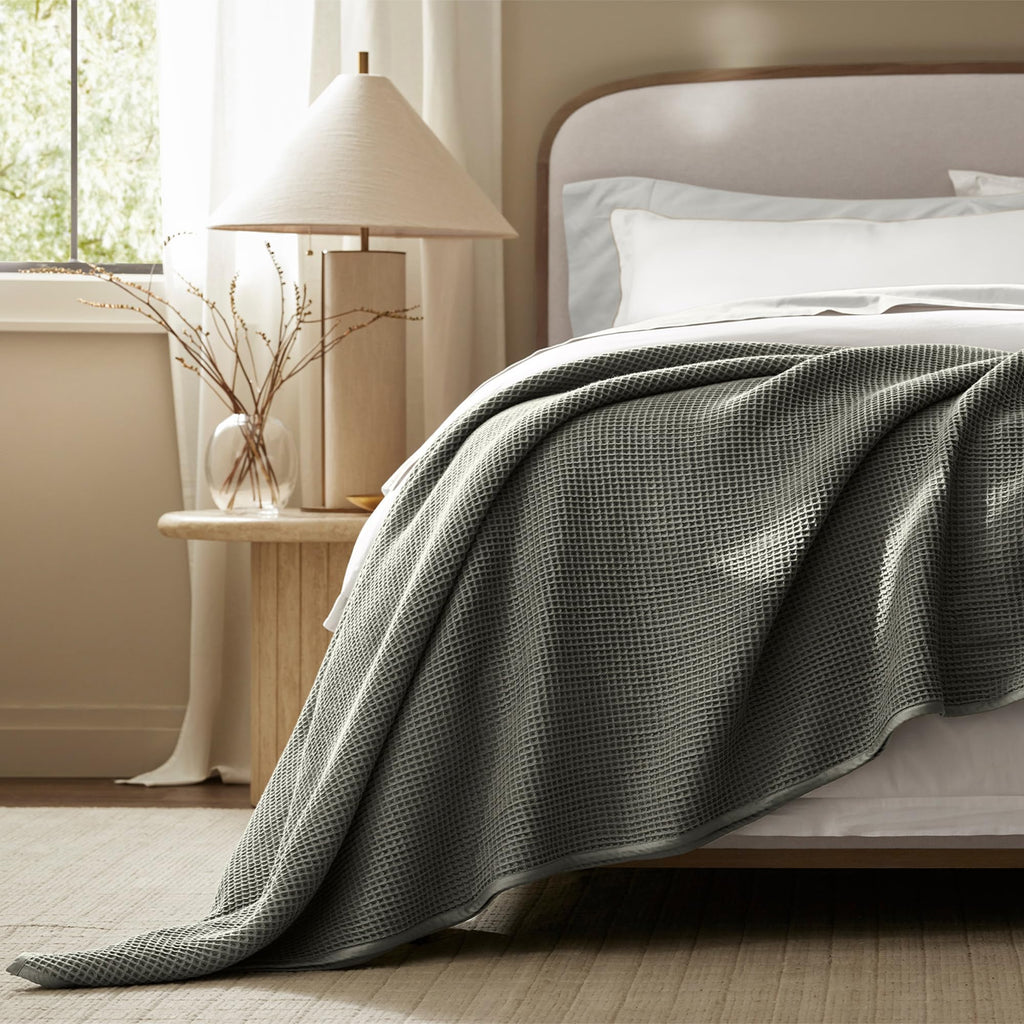 Waffle Bed Blanket (Juniper / King/California King)