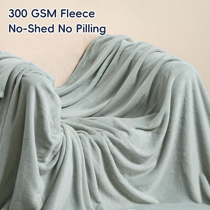 PHF Ultra Soft Fleece Blanket Twin Size, No Shed No Pilling Luxury Plush Cozy - Image 3