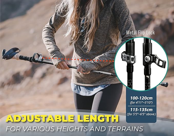 Trekology Trek-Z Collapsible Hiking & Trekking Poles - Image 3