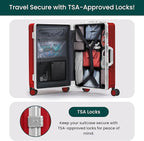 Nobl Travel Carry On Luggage, Noble Zipperless Aluminum Frame PC Hard Shell - Image 6