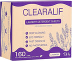 CLEARALIF Laundry Detergent Sheets 80 Sheets, Lavender by CLEARALIF