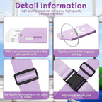 Weewooday 8 Pcs Luggage Straps Suitcase Tags Set - Image 3