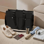 Closeable Tote Bag with 12 Pockets, Thick Bottom Support & Adjustable Strap - Image 8