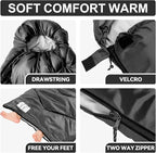 Sleeping Bags for Adults Cold Weather, Waterproof, Lightweight Camping Sleeping - Image 6