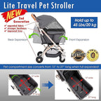 HPZ-PR America Pet Rover Lite Premium Light-Weight Dog/Cat/Pet Stroller Travel - Image 2