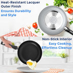 SereneLife Kitchenware Pots & Pans Basic Kitchen Cookware, Heat Resistant - Image 4