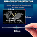 SaiTech IT 5 Pack RFID Blocking Card NFC Contactless Debit/Credit Card ATM - Image 2