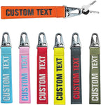 mvcen Personalized Embroidery Keychain, Custom Name Tag Personalized Text by mvcen
