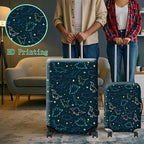 Luggage Cover Suitcase Protector Plus 1 Luggage Tag, Dinosaurs Space Travel - Image 6