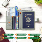 Melsbrinna Premium Leather Passport Holder Covers Case, Waterproof Rfid - Image 2