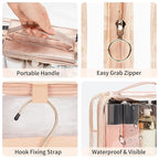 CUBETASTIC Clear Toiletry Bag for Women, Small Travel Bag - Image 4