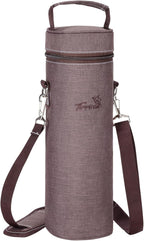 Tirrinia Single Bottle Wine Gift Carrier Bag, Insulated Travel Wine Cooler Tote by Tirrinia