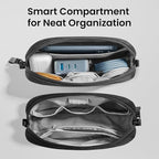 tomtoc Electronics Organizer Travel Case, Water Resistant Travel Bag Cable - Image 2