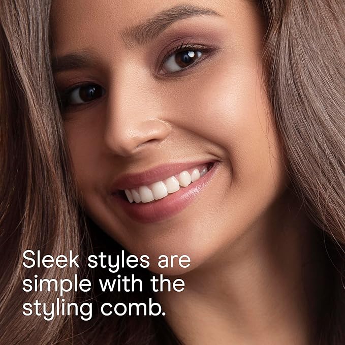 Conair 3-in-1 Styling Hair Dryer, 1875W Blow Dryer with 3 Styling Attachments to Detangle, Straighten, and Volumize, Ionic Technology, Dual Voltage
