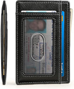 BULLIANT Slim Wallet, Skinny Minimal Thin Front Pocket Wallet Card Holder - Image 2