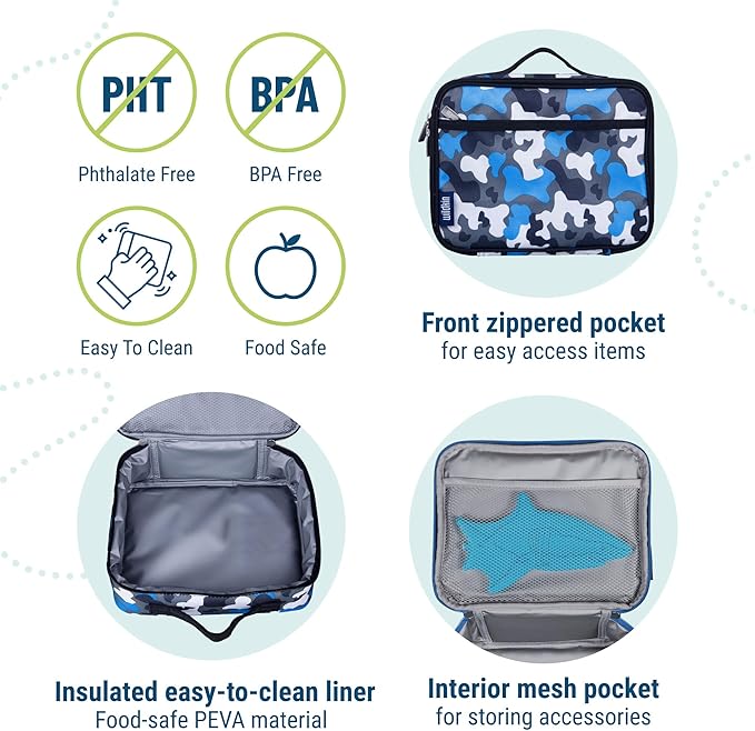 Wildkin Kids Insulated Lunch Box – Durable and Reusable - Image 4