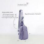 ODODOS Daily Sling Bag with Adjustable Straps Crossbody Chest Bag Lightweight - Image 6