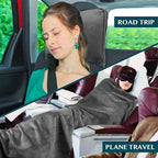 PAVILIA Travel Blanket Pillow, Soft Airplane Blanket 2-in-1 Combo Set, Plane - Image 5