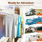 HOUSE DAY Foldable Travel Hangers 20 Pack w/10 Clips, Cruise Essentials 2025 - Image 3