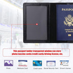 TIGARI Passport Holder for Travel Women Men, PU Leather Passport Wallet Cover - Image 3