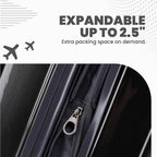 Spyder Rails 29 Inch Expandable Hardside Upright Suitcase - Image 6