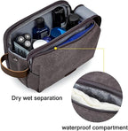 BAGSMART Toiletry Bag for Men, Canvas Travel Toiletry Organizer Dopp Kit - Image 3