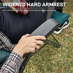 EVER ADVANCED Folding Camping Recliner Chair Fully Padded - Image 8